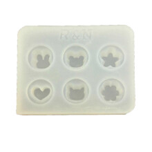 (3) Cute Cake Decorating Molds for Candy Soap Candle Epoxy Clay Molds Food Fondant Molds, DIY Handmade Silicone Cake Moulds Multicolor