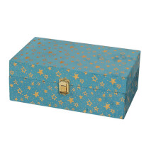 (M) Chic Wood Container with Gentle Interior Practical Storage Case Perfect for Organizing Accessories and Beauty Items S