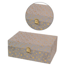 (L) Chic Wood Container with Gentle Interior Practical Storage Case Perfect for Organizing Accessories and Beauty Items S