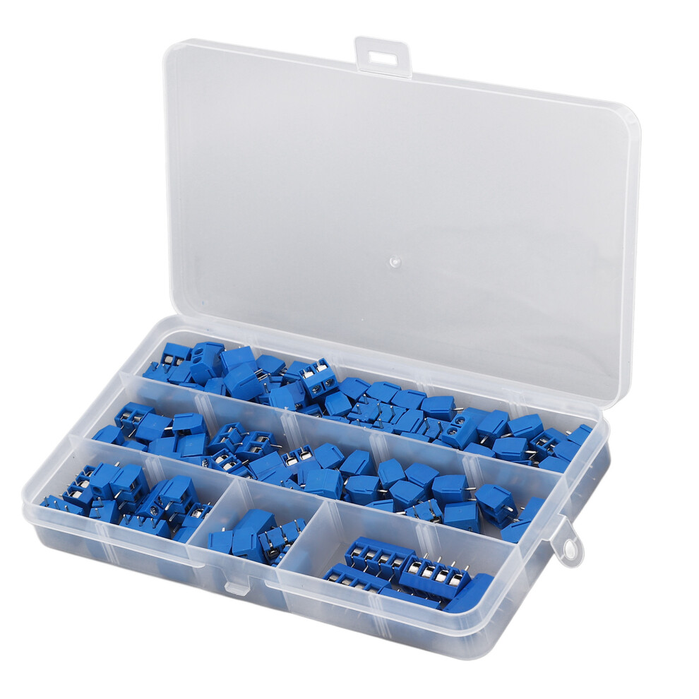 100Pcs Pcb Mount Terminal Blocks 2/3/4 Pin 10A 300V 5Mm Pitch 4381381590356