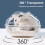 Hamster Sand Bath Box with SplashProof Design and Spacious Digging Area, Cute Cat Ear Container 2