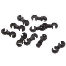 Bike MTB Brake Gear Cable S Style Clips For MTB Cables Hose Guides Black 10Pcs