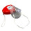 CPR Face Mask With Protective Valve, Hard Plastic Case, First Aid Emergency Rescue Kit, 5 Pack 1