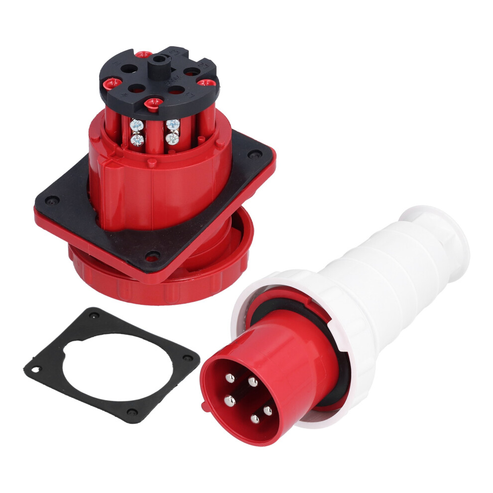 Industrial 5 Pin Power Socket 3 Phase Waterproof Ip67 Connector 63A 9391382386907