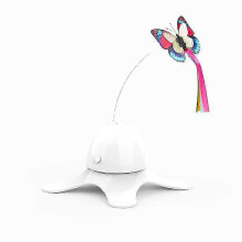 (C) Cat Toys Interactive Butterfly Flutter Bug Cat Automatic Toy Stimulating Kitty Toys Enrichment for Indoor Cats