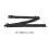 Black Nylon Luggage Strap 50x1640mm Durable Baggage Lock 7