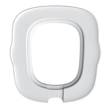 (White outer support) Cats Toilet Training System with Detachable Litter Tray Cats Travel Home Use Cats Toilet Trainer Practical Pet Toilet Multicolor