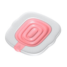 (Pink Garnetto) Cats Toilet Training System with Detachable Litter Tray Cats Travel Home Use Cats Toilet Trainer Practical Pet Toilet Multicolor