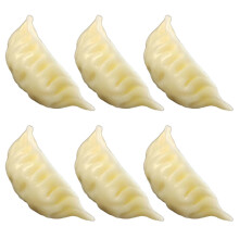 (white dumplings) Artificial Dumplings Decorations Desk Simulations Fake Dumplings for Food Photography Teaching Demonstrations Multicolor