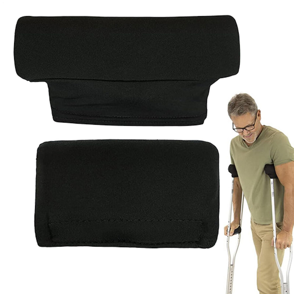Soft Foam Crutch Pads with Breathable Cushion Covers for Underarm Comfort and Hand Grip Protection