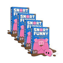 (4PCS) Snort Funny: The Oinkcredible You Laugh You Lose Party Game | 150 Challenge Cards, 5 Pig Snouts & Mud Tokens | Family & Friend Game