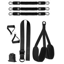 (Black) Heavy Duty Resistance Bands For Strength Training, Portable Home Gym Equipment for Assisted Pull Ups, Travel-Friendly Exercise Gear