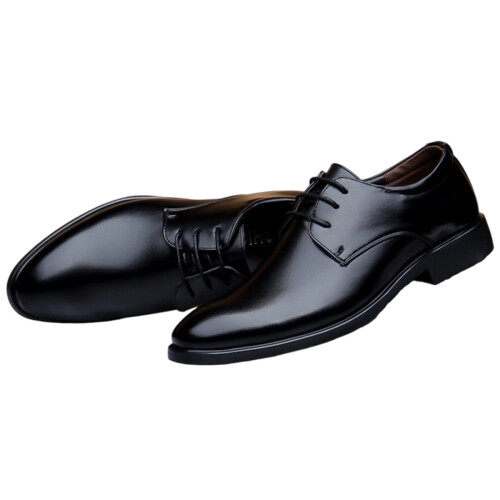 Ανδρικά Oxfords, Επίσημα Παπούτσια από PU Δέρμα με Κλασικό Ρετρό Σχέδιο με Κορδόνια,
