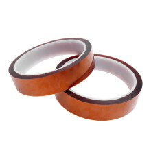 20mm x 33m High Temp Heat Resistant Tape, Polyimide Sublimation Masking Tape for Soldering and Electrical Insulation (2 Rolls)