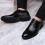 Ανδρικά Oxfords, Επίσημα Παπούτσια από PU Δέρμα με Κλασικό Ρετρό Σχέδιο με Κορδόνια, 3