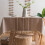 Heavy Weight Cotton Linen Tablecloth Dust Proof Tassel Tablecloth For Kitchen Dining Rectangular 140x220 CM ABrown 1