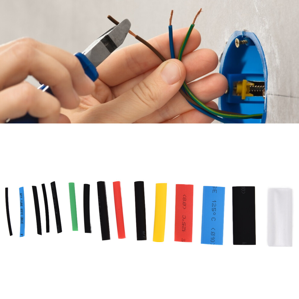 580Pcs Heat Shrink Tubing Kit, Polyolefin, 38Mm/45Mm, Insulation 8721377059669