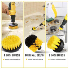 (16 piece set) Drill Brush Attachment Set for Vehicle, Bathroom, Tub, Shower, Tile Convenient Drill Brush Attachment Tool Multicolor