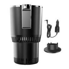 (Black) Smart 2 In 1 Car Heating Cooling Cup for Coffee Miik USB Portable Dual Use Fast Cooling Heating Cup for Car Office