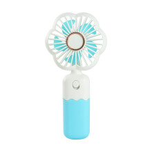 Portable Handheld Fan Rechargeable Mini Cooling Fan for Camping Travel Fishing Office Blue