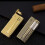 Retro Windproof Brass Body Refillable Fuel Classic Soft Flame One Button Ignition Silver 4