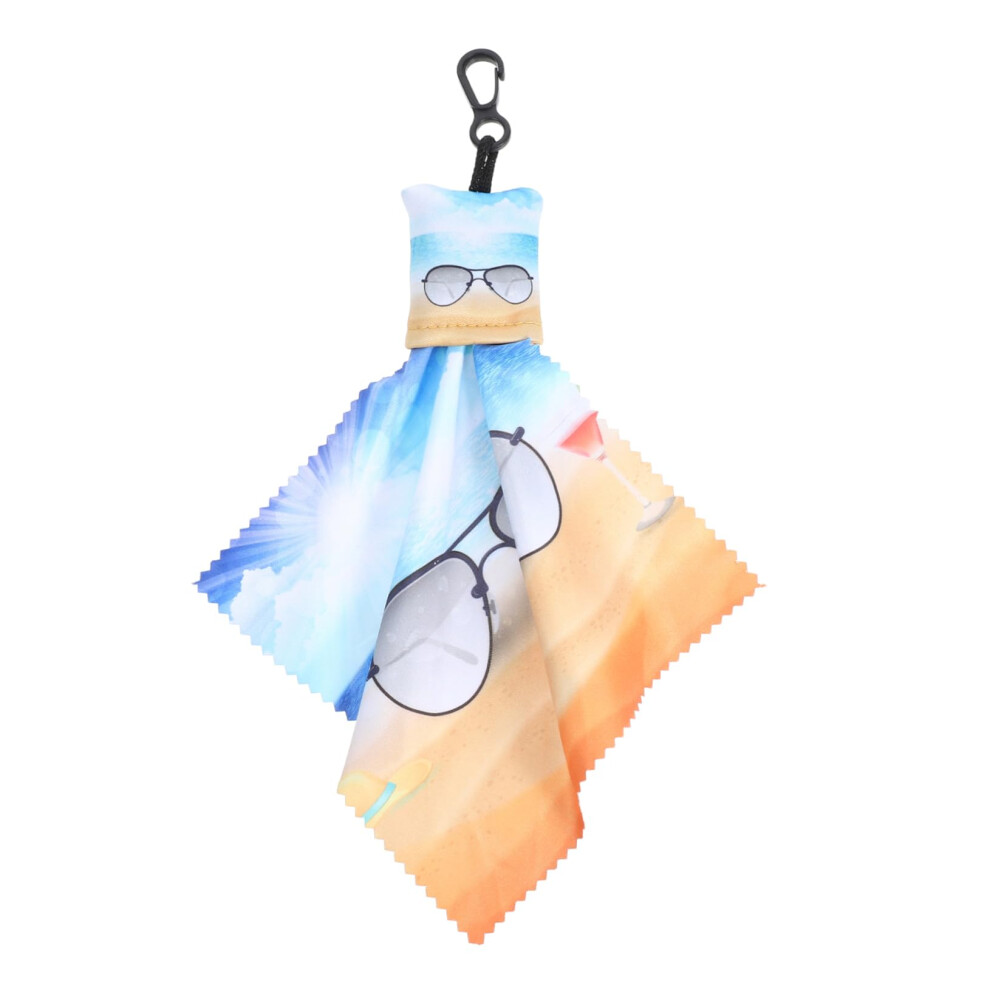 Glasses Cleaning Cloth Keychain Microfiber Lens Cloth for Eyeglasses Phone and Monitor Screens