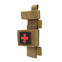 Tourniquet Pouch Molle Compatible Nylon First Aid Bag OneHanded Operation Fast Hemostasis Tan