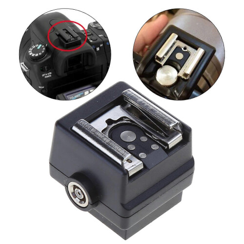 Hot Shoe Adapter Connection Port for Connecting Cameras Additional Camera Flash Studio Light Strobe Other Accessories Multicolor 1