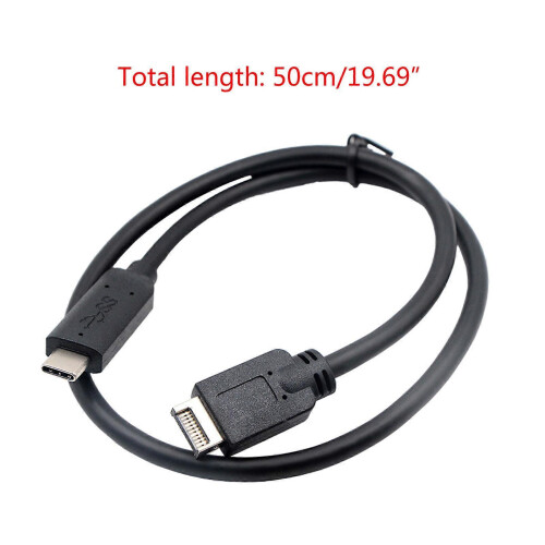Flexible Type E Male USB3.1 Front Panel Header to USB C Type C Extension Cable Secure Connection&Compatibility 30cm/50cm Multicolor 2
