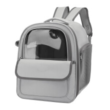 Cat Backpack Carrier with Breathable Mesh, Spacious Interior for Small Dogs and Cats, Grey