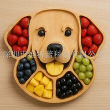 (11in, F) Dog Face Charcuterie Board - Wooden Pet-Themed Cheese & Meat Platter for Parties, Birthday Gifts, Dog Lovers (Food Safe Coating)