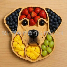 (11in, A) Dog Face Charcuterie Board - Wooden Pet-Themed Cheese & Meat Platter for Parties, Birthday Gifts, Dog Lovers (Food Safe Coating)