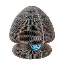 (Color3) 2025 New Kitty Curls Cat Scratcher - Reversible Infinity Toy for Cats, Brown, 3 Styles (Car/Bridge/Fish), Durable Corrugated Paper