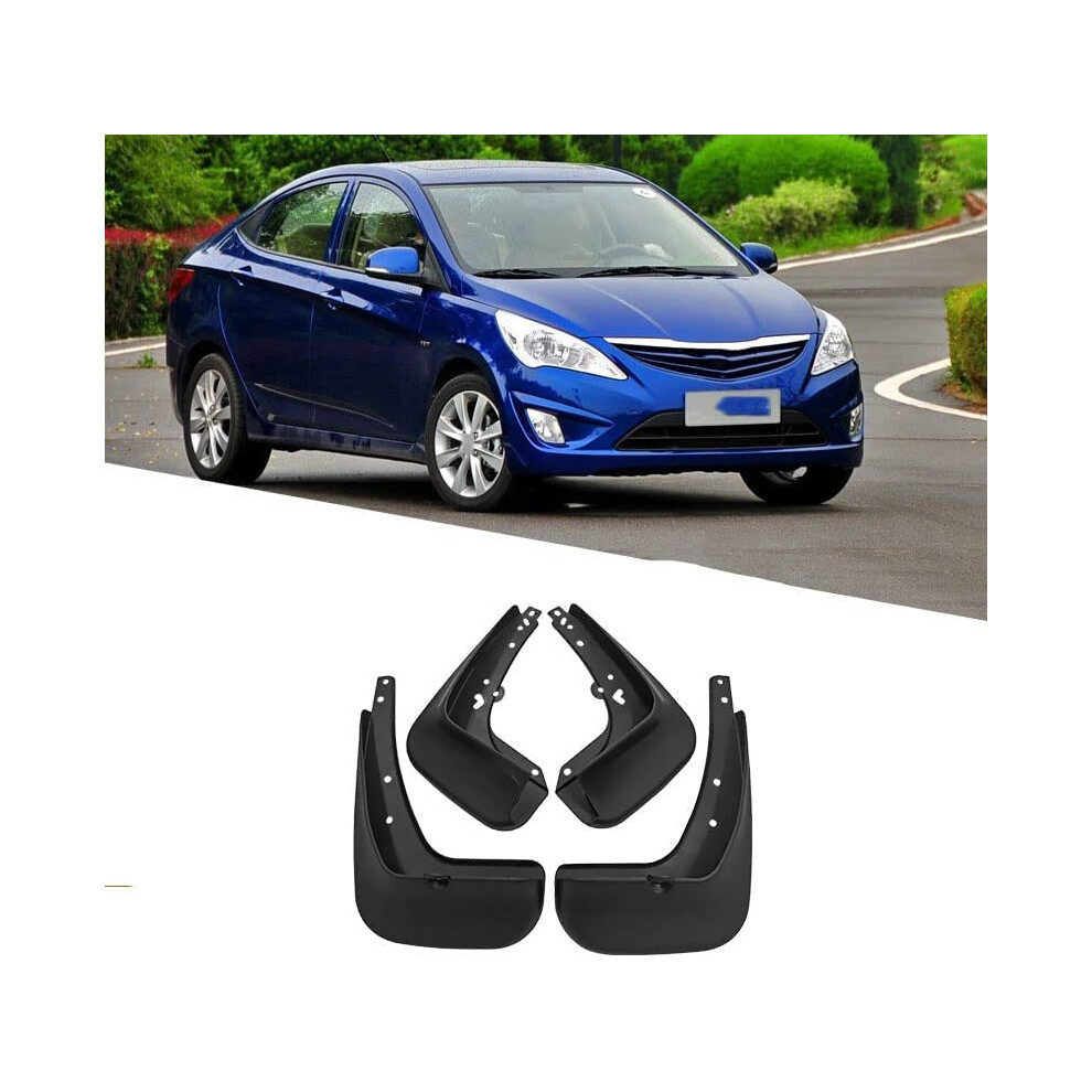 Car Mud Flaps Splash Guards For Hyundai Verna 20102013 Front And Rear Dust And Gravel Protection 9347817740196