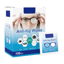 Lens Cleaning Wipes with AntiFog Protection, Streak Eyeglass Cleaner, 100 Individually Wrapped
