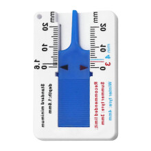 Tire Tread Depth Gauge 020mm Accurate Measurement Tool with Easy Reading Scale for Car Truck Motorcycle