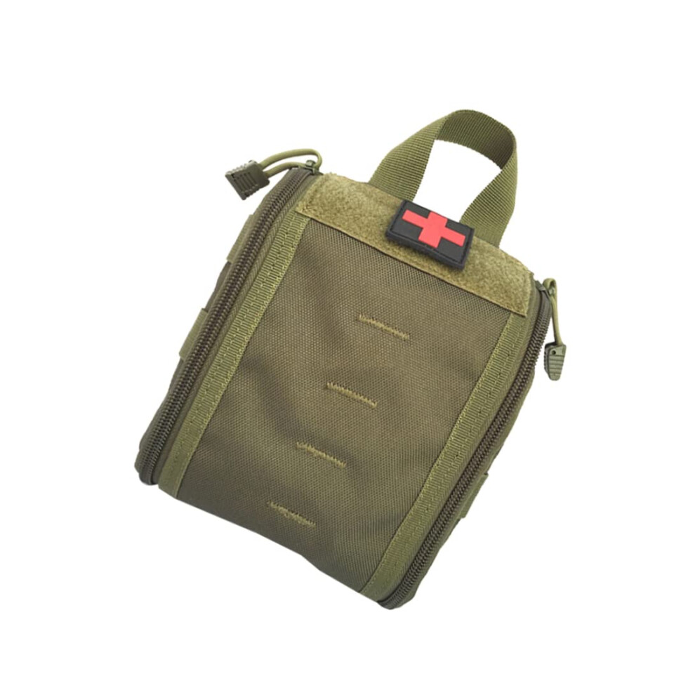 Green Waterproof First Aid Kit Tactical Molle Pouch With Belt Strap For Hiking Camping Survival
