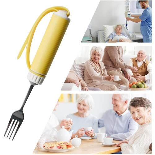 ADAPPIONATIVE SPONGE FORK Ambidextrous Left And Right Compatible Eating And Drinking Aid For Elderly Model B 2