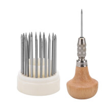 23pcs Jewelry Setting Tools Diamond Beading Kit with Metal Beaders for Stone Tightening