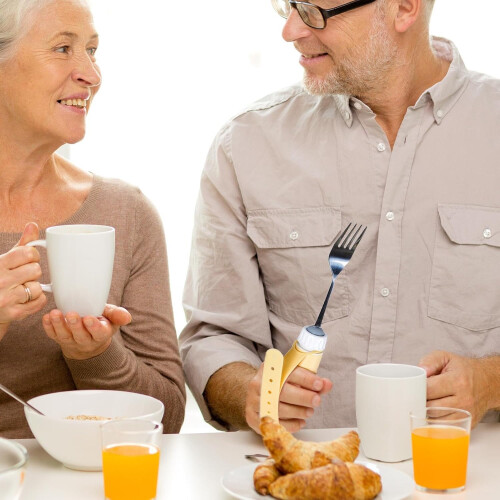 ADAPPIONATIVE SPONGE FORK Ambidextrous Left And Right Compatible Eating And Drinking Aid For Elderly Model B 1