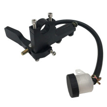 Thumb Brake Motorcycle Aluminium Alloy Brake Pump 7/8 In Clutch Thumb Lever Rear Master Pump Cylinder Handle Kit