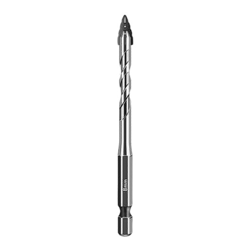 (8mm) 6/8/10/12mm Tile Bit Spades Drill Bit Set High Hardness Eccentric Drill Crooked Tip Eccentric Drill Bit Tilted Eccentric Multicolor