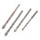 (4 in 1) 6/8/10/12mm Tile Bit Spades Drill Bit Set High Hardness Eccentric Drill Crooked Tip Eccentric Drill Bit Tilted Eccentric Multicolor 1