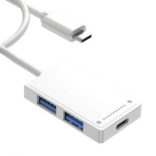 (100cm) 4-Port Type C Hub USB 3.0 2.0 Splitter Computer Notebook Accessories for Laptop Extender Gadget Adapter Converter Multicolor