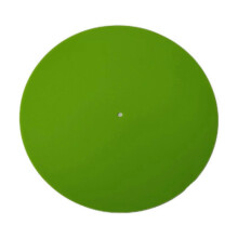 (Green) Turntable Mat Non Slip Acrylic Mat for Turntables Platter Mat Stable and Safe Anti-Static Cover for Recorder  White
