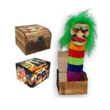 Wooden Prank Scare Box Surprise Joke Horror Funny Halloween Prank Toys