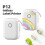 (Rainbow stand alone) P12 Label Printer Label Maler High Resolution Efficient for Business andPersonal Use Self Adhesive Label Sticker Multicolor 4