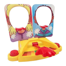 (Double)Cake Cream Pie-Face Game for Family Party Funny Joke Machine Toy for Kids Adults