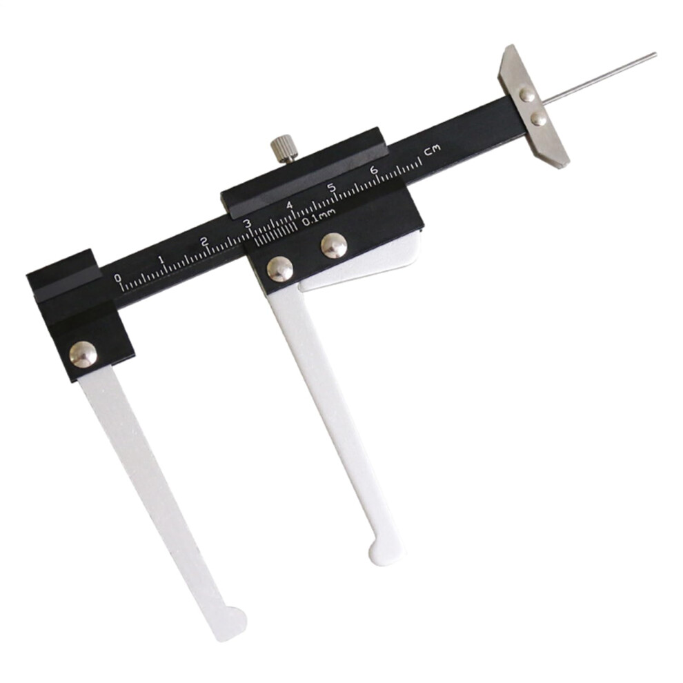 Brake Rotor Gauge Tire Tread Tool Disc Thickness, Steel Ruler, Manual Measurement, Automotive, Inches, 1 Piece Black 9187378525609