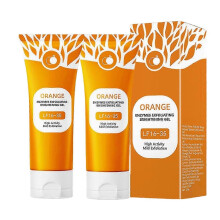 (2PCS) 1-3X Orange Enzymes Exfoliating Brightening Gel Moisturizing Smoothing Tighten Pores Whitening Brightening Exfoliating Peeling Gel 100g